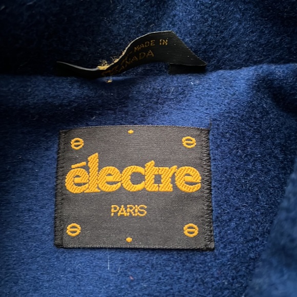 🔥électre Paris🔥 | Vintage royal blue pure virgin wool long peacoat - Picture 8 of 15